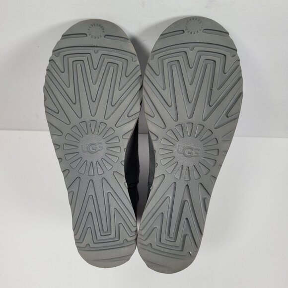 UGG Classic Femme Mini Women's Gray Suede Ankle Boots S/N 1117535 US Size 8 - Picture 7 of 8